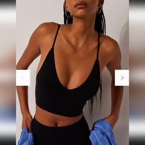 Free People Black Bralette